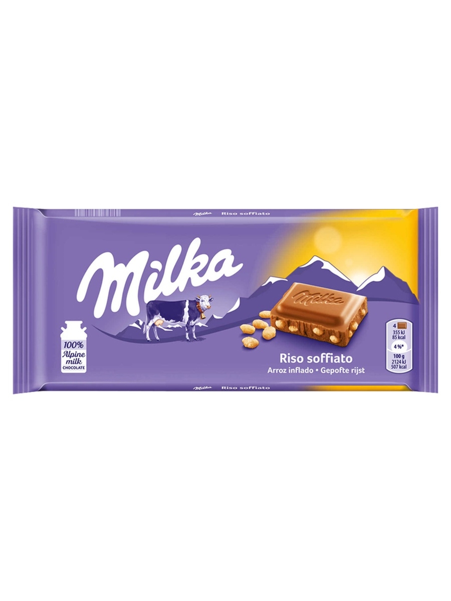 Плитка Milka Crispy Rice молочная 100 г 275₽