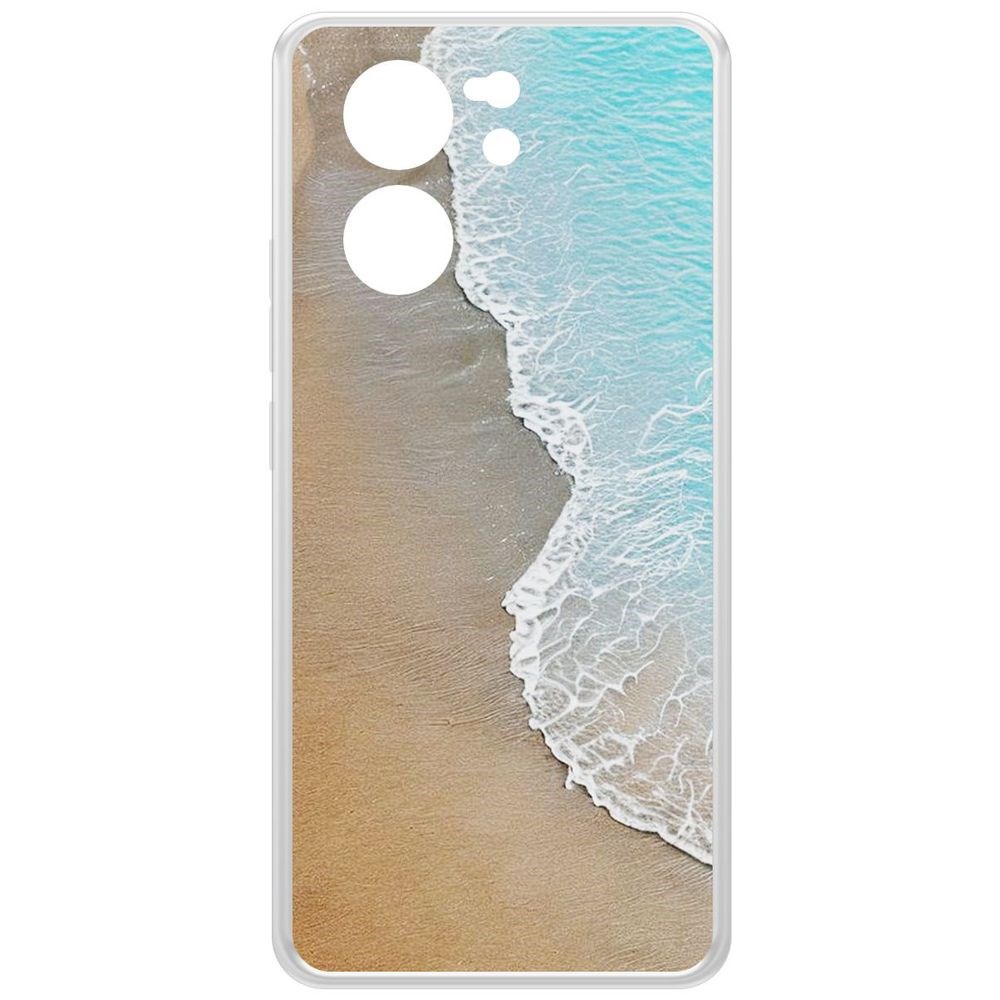 

Чехол-накладка Krutoff Clear Case Прибой для Xiaomi 13T Pro, Прозрачный