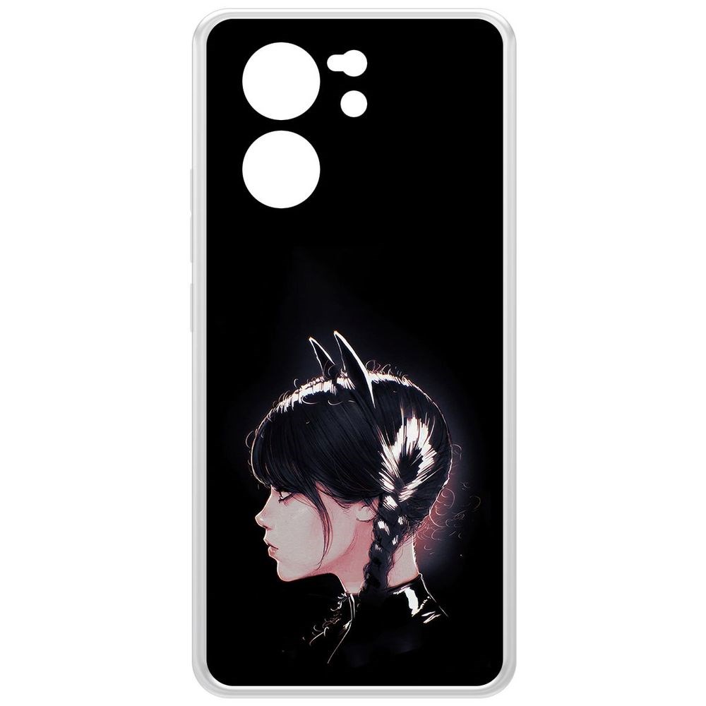 

Чехол-накладка Krutoff Clear Case Уэнсдей Аддамс - Кошка Уэнсдей для Xiaomi 13T Pro, Прозрачный