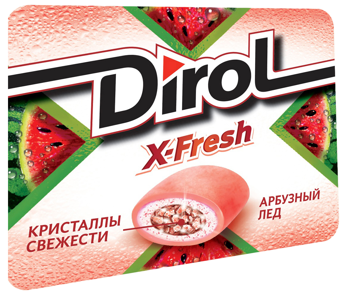 Жевательная резинка Dirol X-Fresh Арбузный лед 16 г
