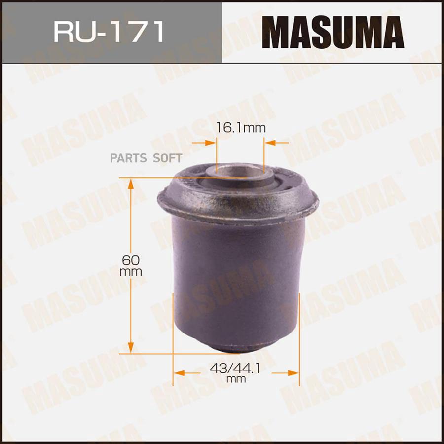 

Сайлентблок MASUMA TownAce /CM30/1,4#,KM30,31,YM30,31/ rear лыжа