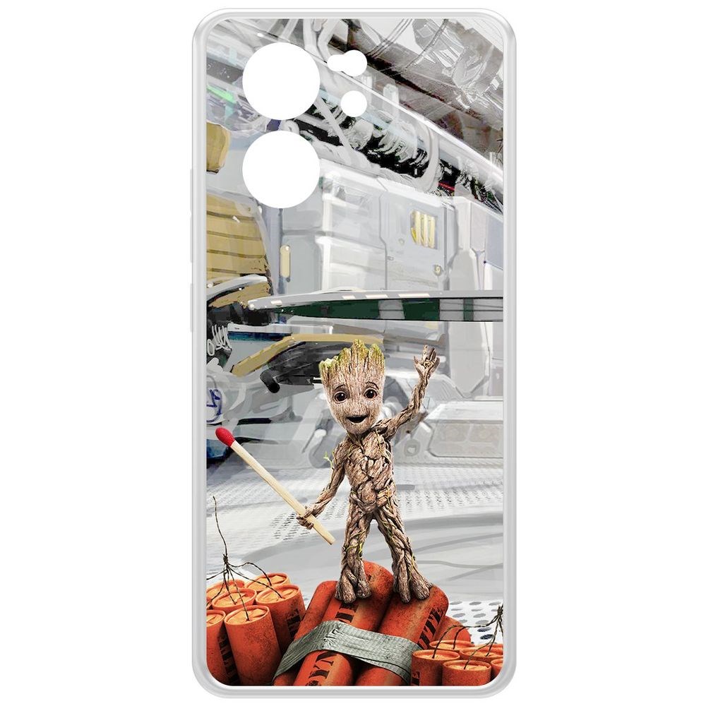 

Чехол-накладка Krutoff Clear Case Стражи Галактики. Малыш Грут для Xiaomi 13T Pro, Прозрачный