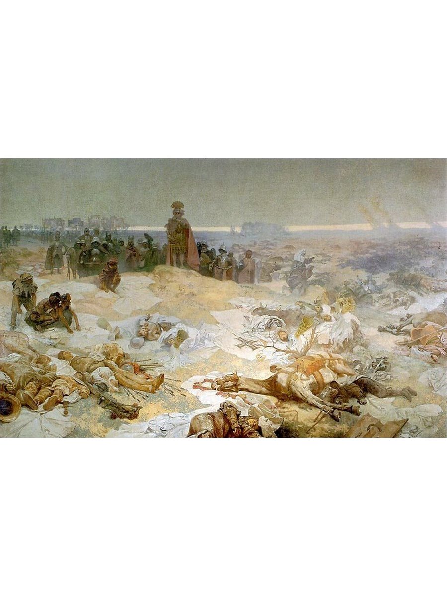 

Постер DRABS A3 Альфонс Муха 1860 1939 После Грюнвальдской битвы