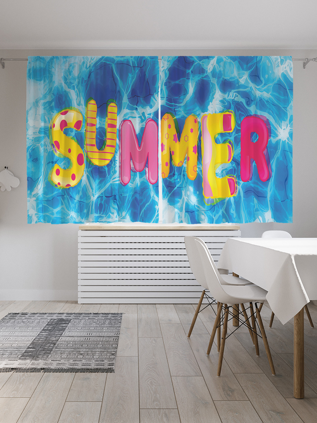 

Шторы с фотопечатью JoyArty "Летний бриз" из сатена, 290х180 см