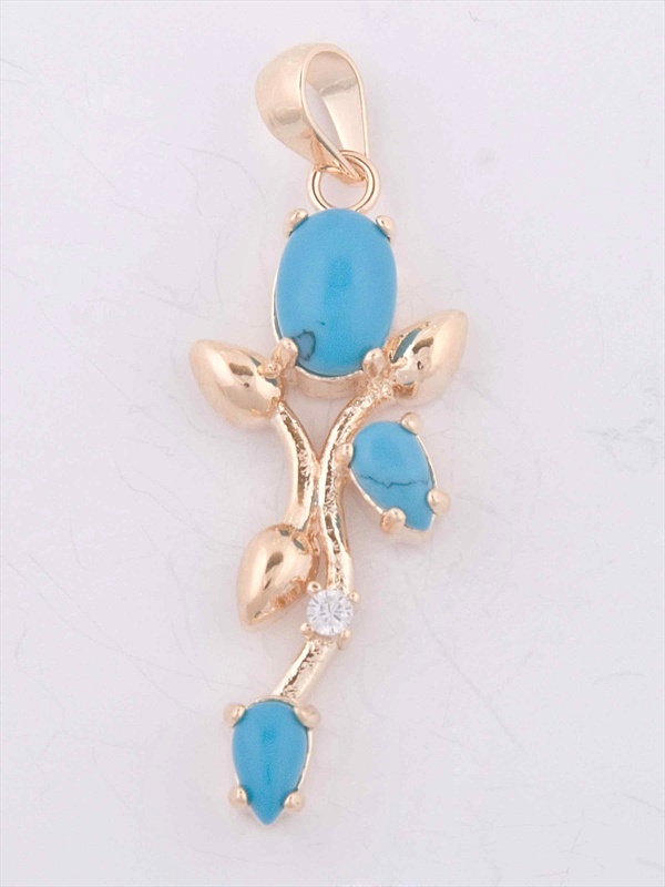 

Кулон из бижутерного сплава Lotus Jewelry 3040P-12tq бирюза, 3040P-12tq