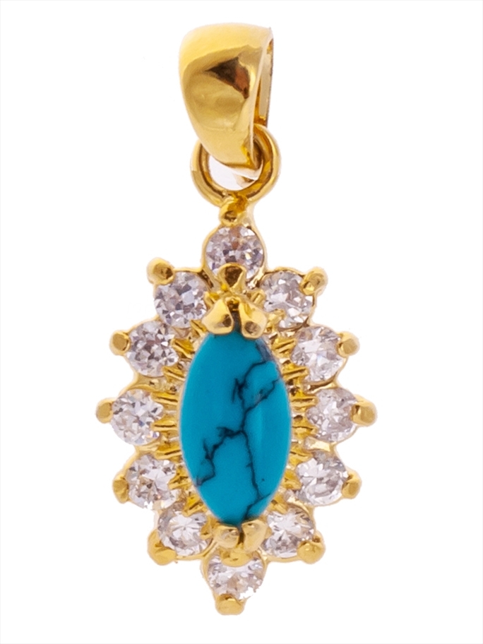 

Кулон из бижутерного сплава Lotus Jewelry 39P-64tq бирюза, 39P-64tq