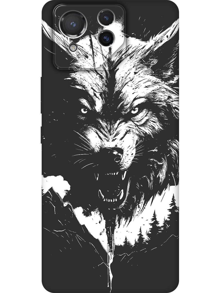 

Силиконовый чехол на Asus Rog Phone 8 с принтом "Волк и горы" матовый черный, Черный;белый, 786722913