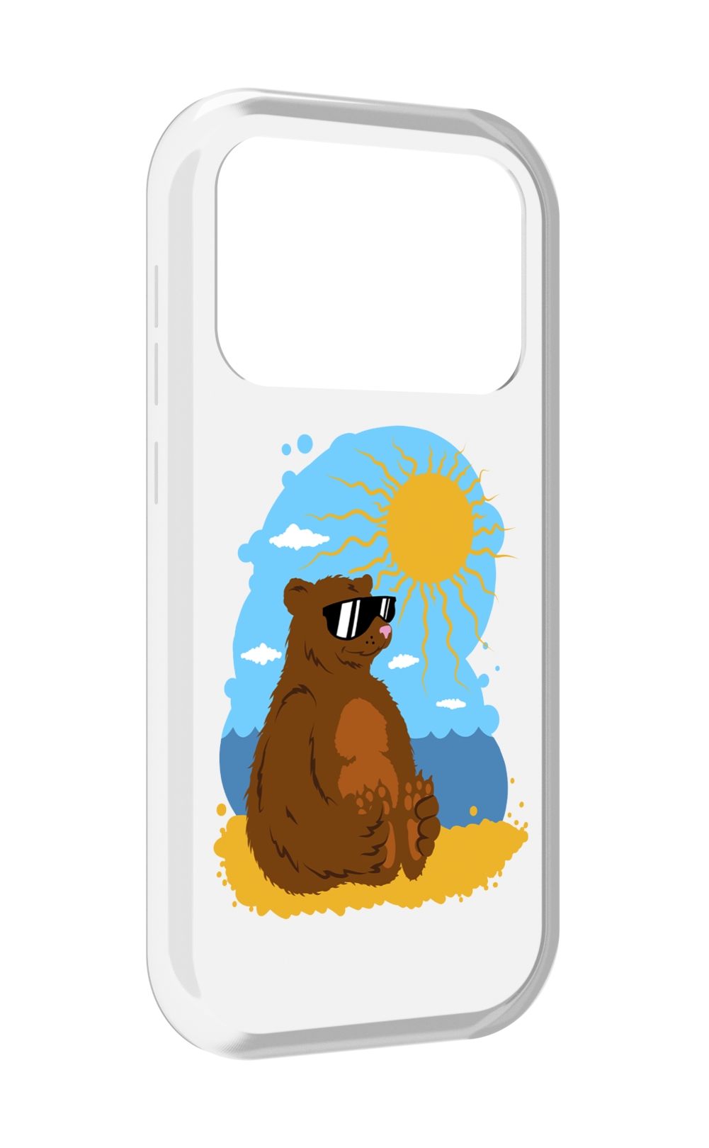 

Чехол MyPads медведь на чиле для Oukitel F150 Air1 Pro / F150 Air1, Прозрачный, Tocco