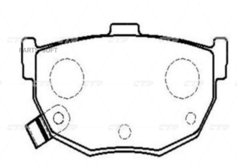 

Тормозные колодки Ctr дисковые задние ckn37