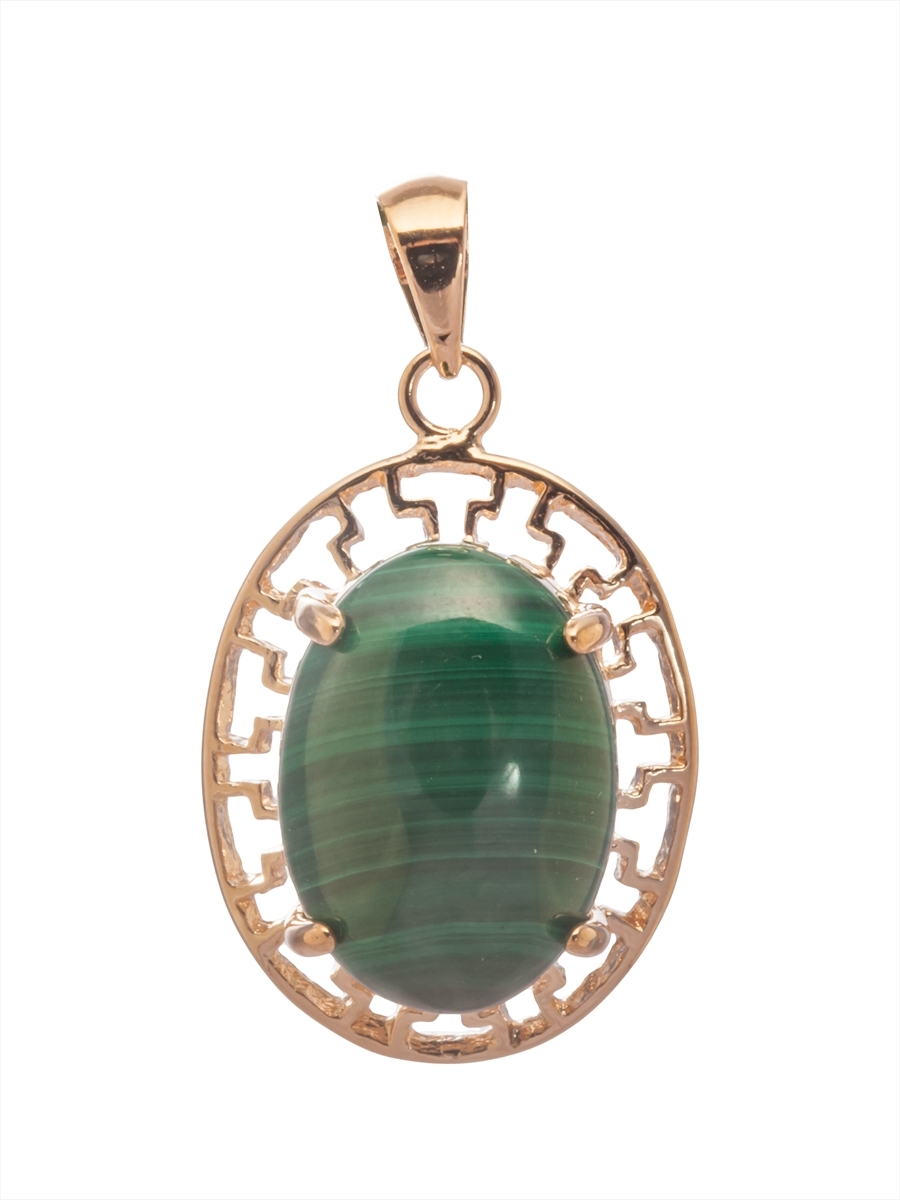 

Кулон из бижутерного сплава с малахитом Lotus Jewelry 897P-07ml, 897P-07ml