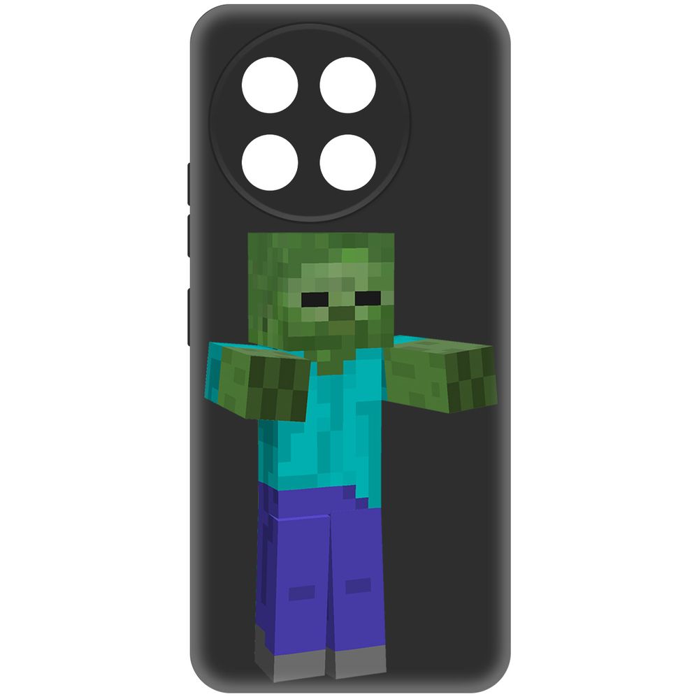 

Чехол-накладка Krutoff Soft Case Minecraft-Гигант для TECNO Spark 30 Pro черный