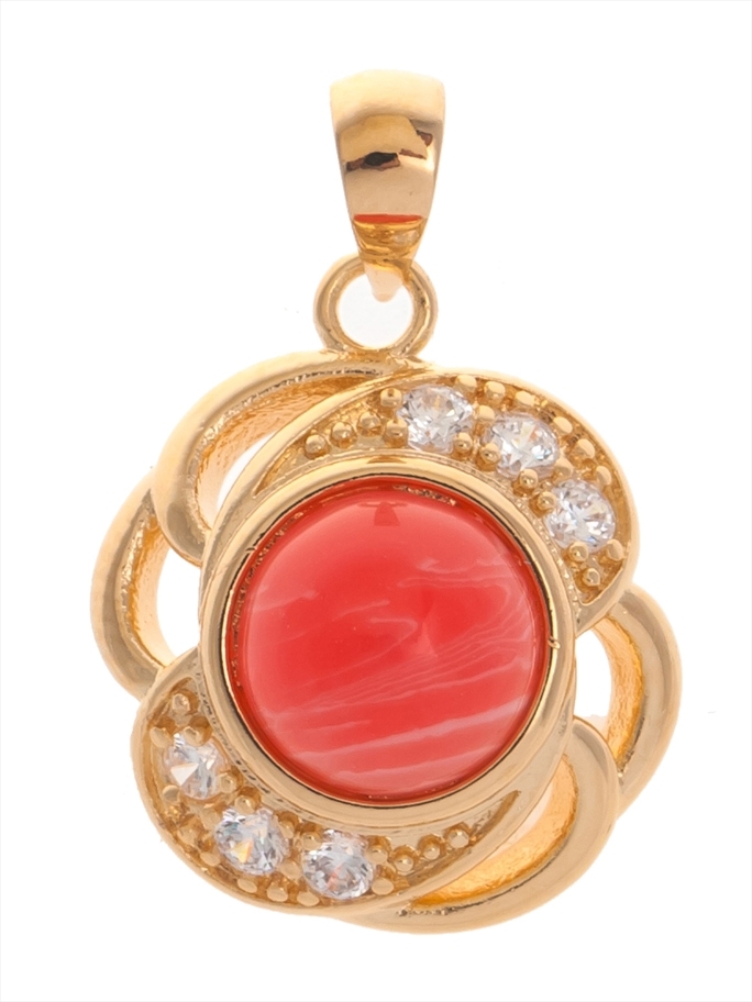

Кулон из бижутерного сплава Lotus Jewelry 3037P-20Ruodochrosite родохрозит, 3037P-20Ruodochrosite