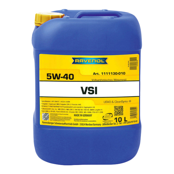 

Моторное масло Ravenol Sae Vsi New 5W40 10л