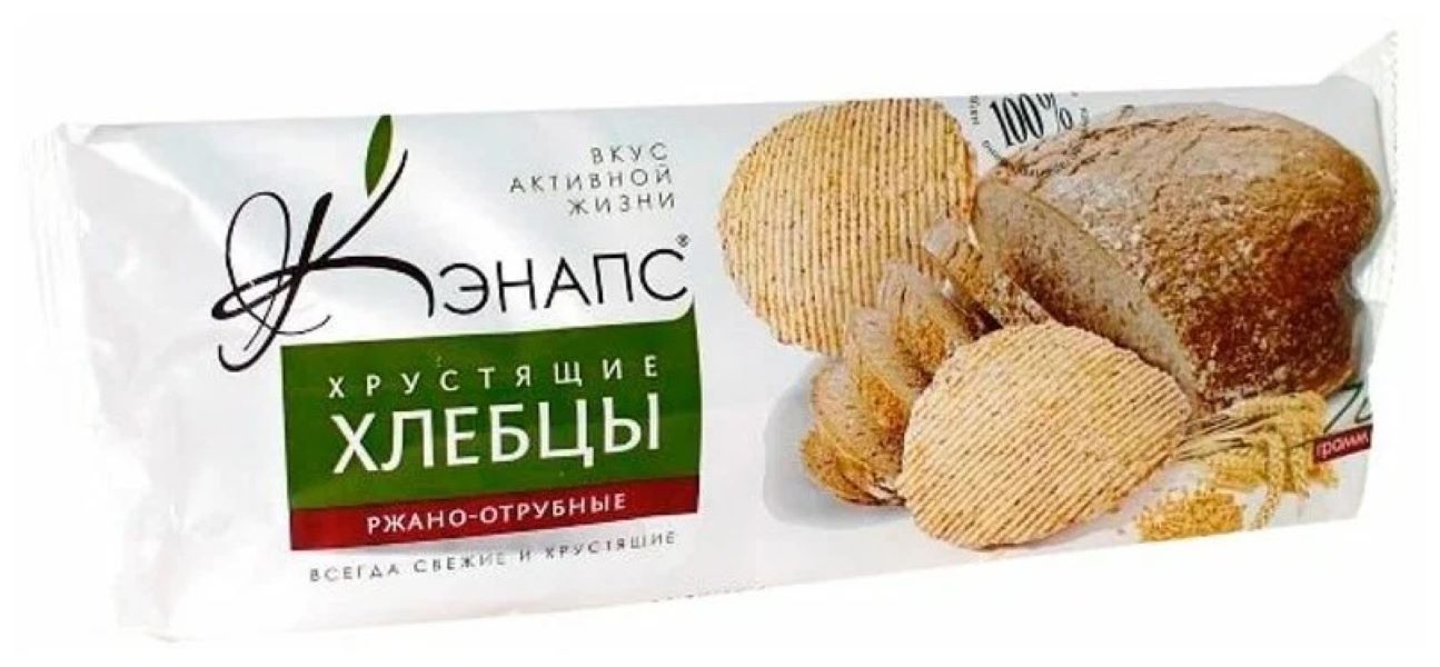 Хлебцы Кэнапс хрустящие Ржано-отрубные, 70 г х 3 шт