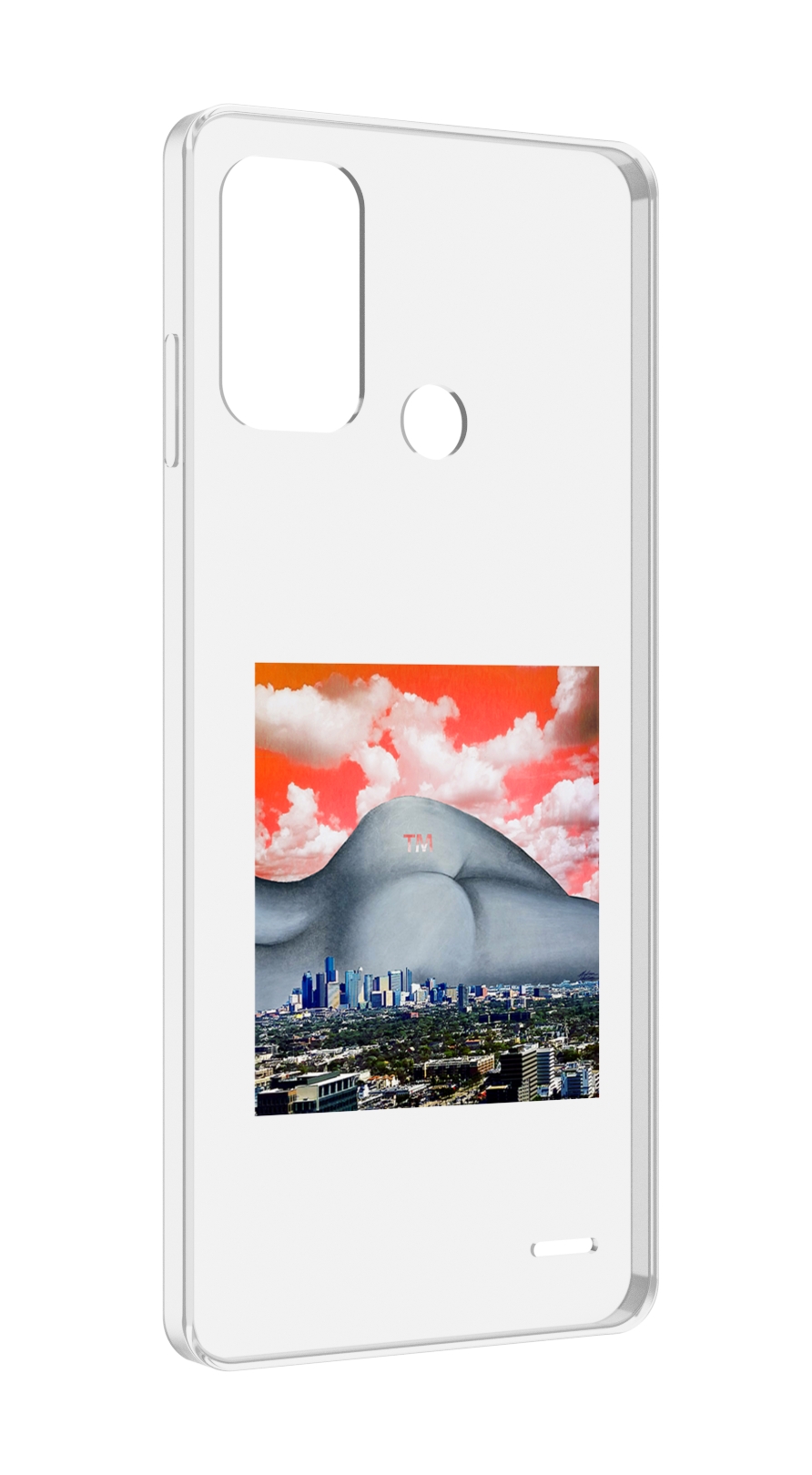 

Чехол MyPads город с девушкой на фоне для ZTE Blade A52, Прозрачный, Tocco