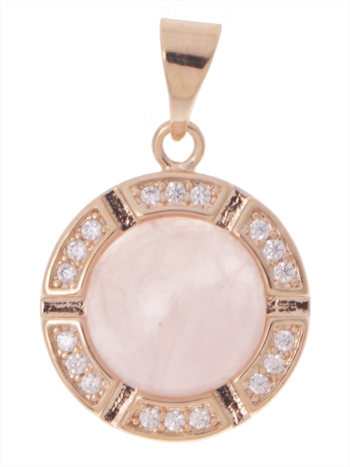 Кулон из бижутерного сплава Lotus Jewelry 3044P-08Qpink кошачий глаз