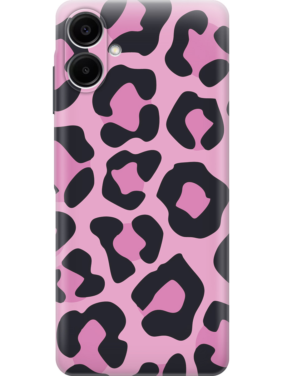 

Силиконовый чехол на Samsung Galaxy A06 с принтом "Паттерн розовый леопард", Прозрачный;розовый;черный, 786717532
