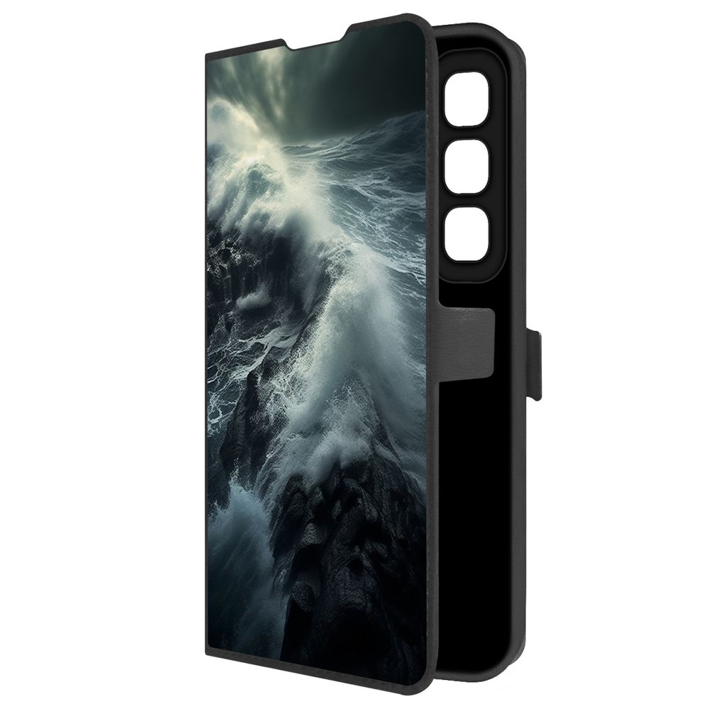 

Чехол-книжка Krutoff Eco Book для INFINIX Hot 50 Шторм (черный)