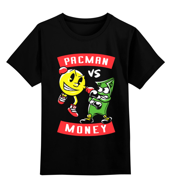 

Футболка детская Printio Pacman x money цв. черный р. 128, Pacman x money