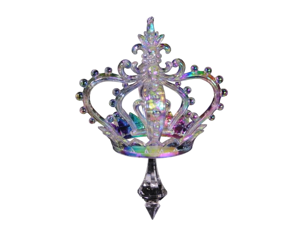 Елочная игрушка Forest Market корона 190921-crystal 12,7 см прозрачный 1 шт.
