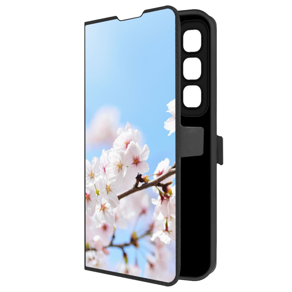 

Чехол-книжка Krutoff Eco Book для INFINIX Hot 50 Цветение (черный)