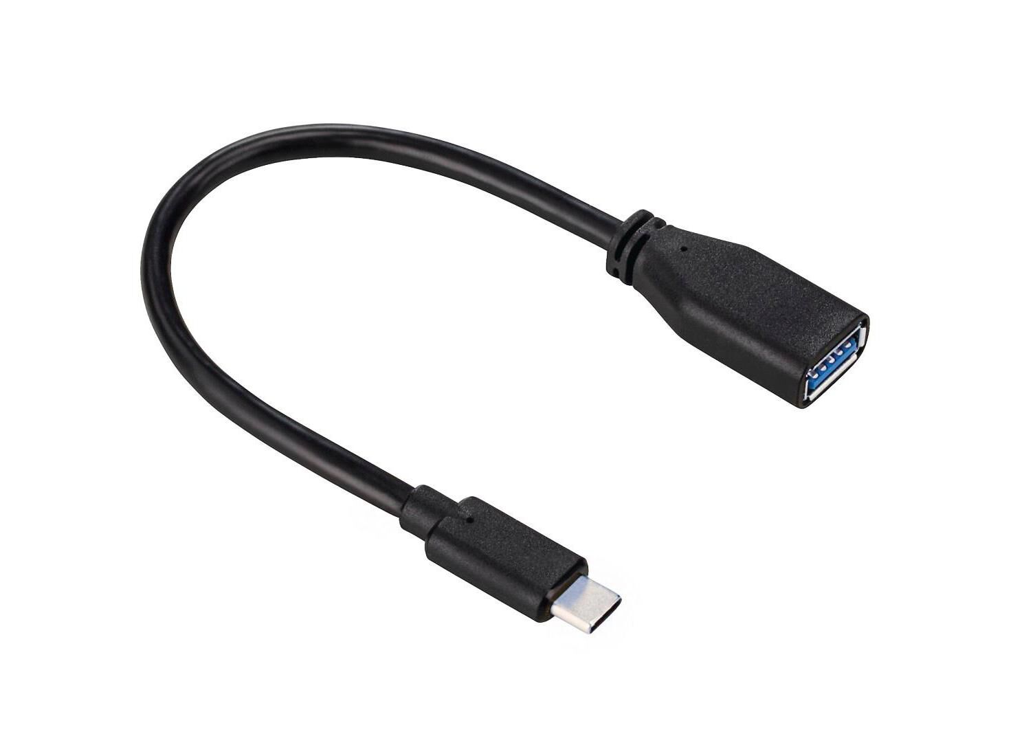 Адаптер Qilive USB - USB Type-C вилка-розетка 0,15м (G4218039) Black