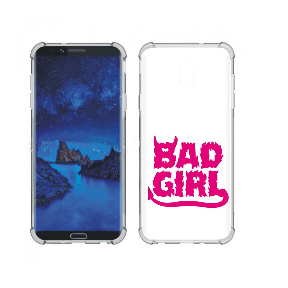 

Чехол MyPads Tocco для Samsung Galaxy J7 (2018) плохая девочка (PT226928.596.545), Прозрачный, Tocco
