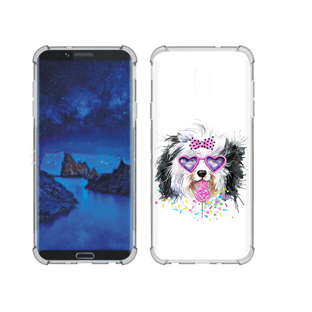 

Чехол MyPads Tocco для Samsung Galaxy J7 (2018) пушистик (PT226928.596.559), Прозрачный, Tocco