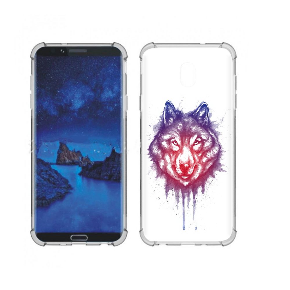 

Чехол MyPads Tocco для Samsung Galaxy J7 (2018) пушистый волк (PT226928.596.561), Прозрачный, Tocco