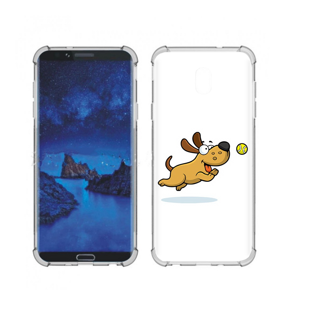 

Чехол MyPads Tocco для Samsung Galaxy J7 (2018) пёсик (PT226928.596.563), Прозрачный, Tocco