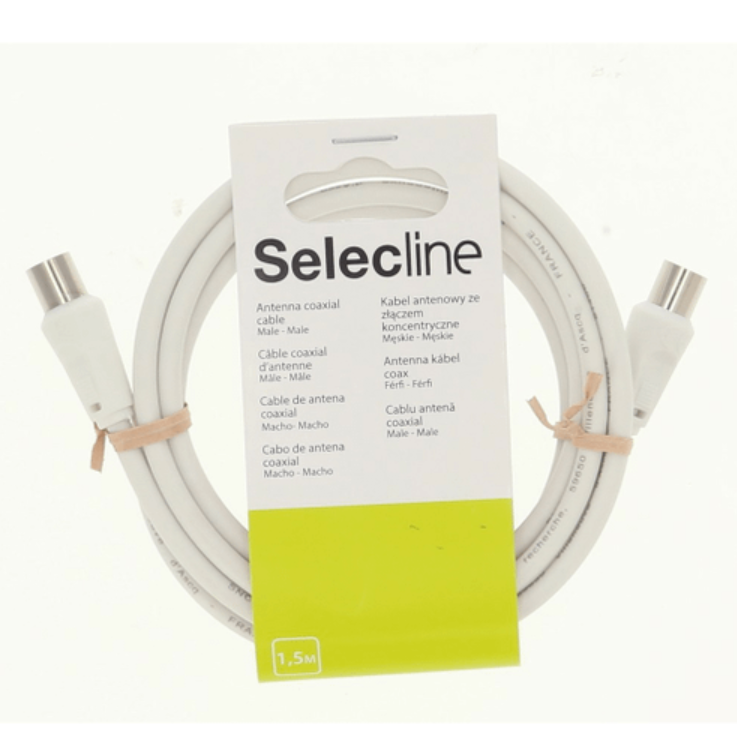 Кабель Selecline Coax - Coax, 1.5 белый