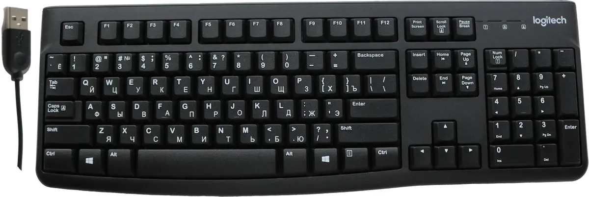 Проводная клавиатура Logitech K120 Black (920-002583)