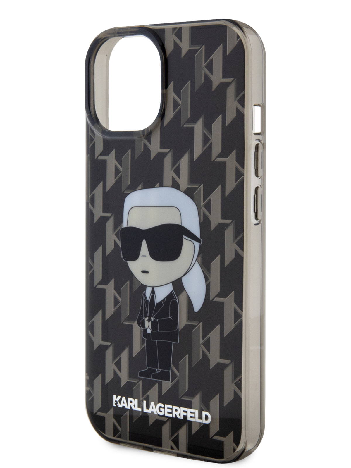 

Чехол Karl Lagerfeld для iPhone 15 с принтом Monogram NFT Karl Ikonik, черный