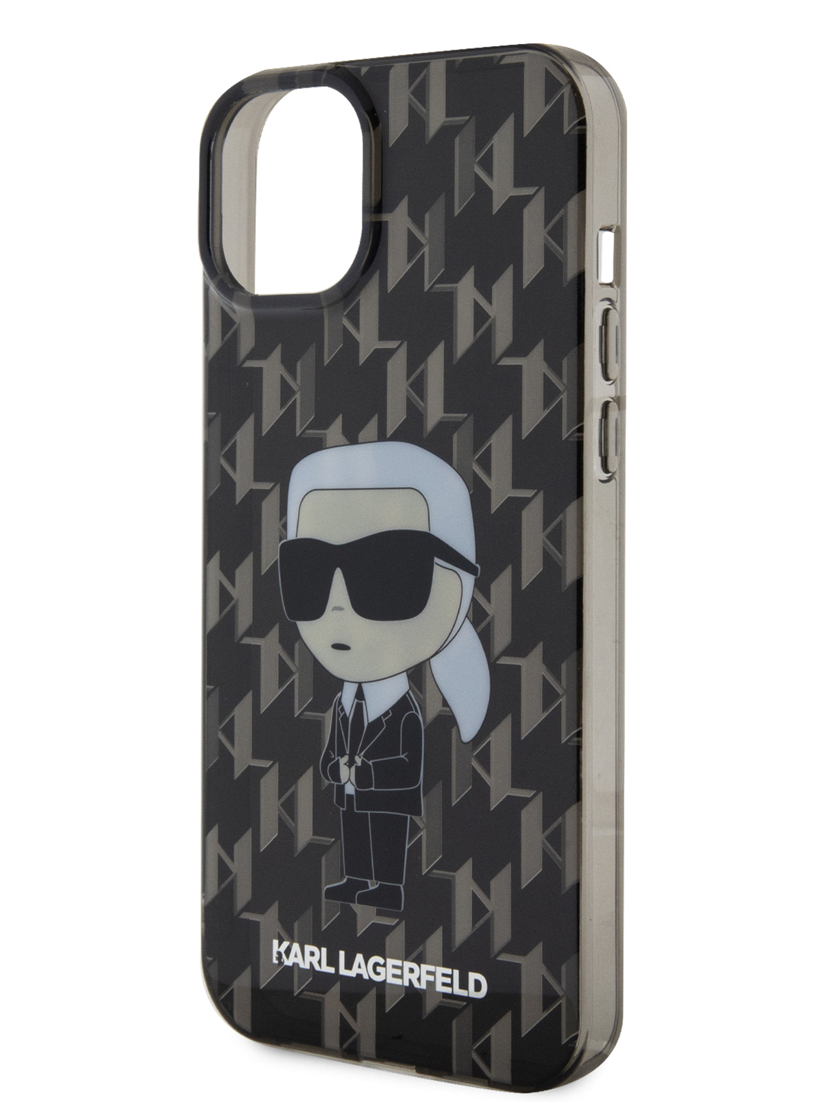 

Чехол Karl Lagerfeld для iPhone 15 Plus с принтом Monogram NFT Karl Ikonik, черный