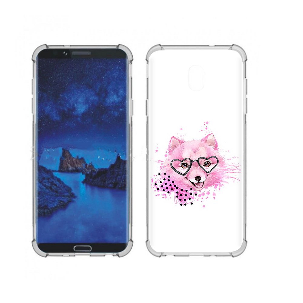 

Чехол MyPads Tocco для Samsung Galaxy J7 (2018) розовый волченок (PT226928.596.585), Прозрачный, Tocco