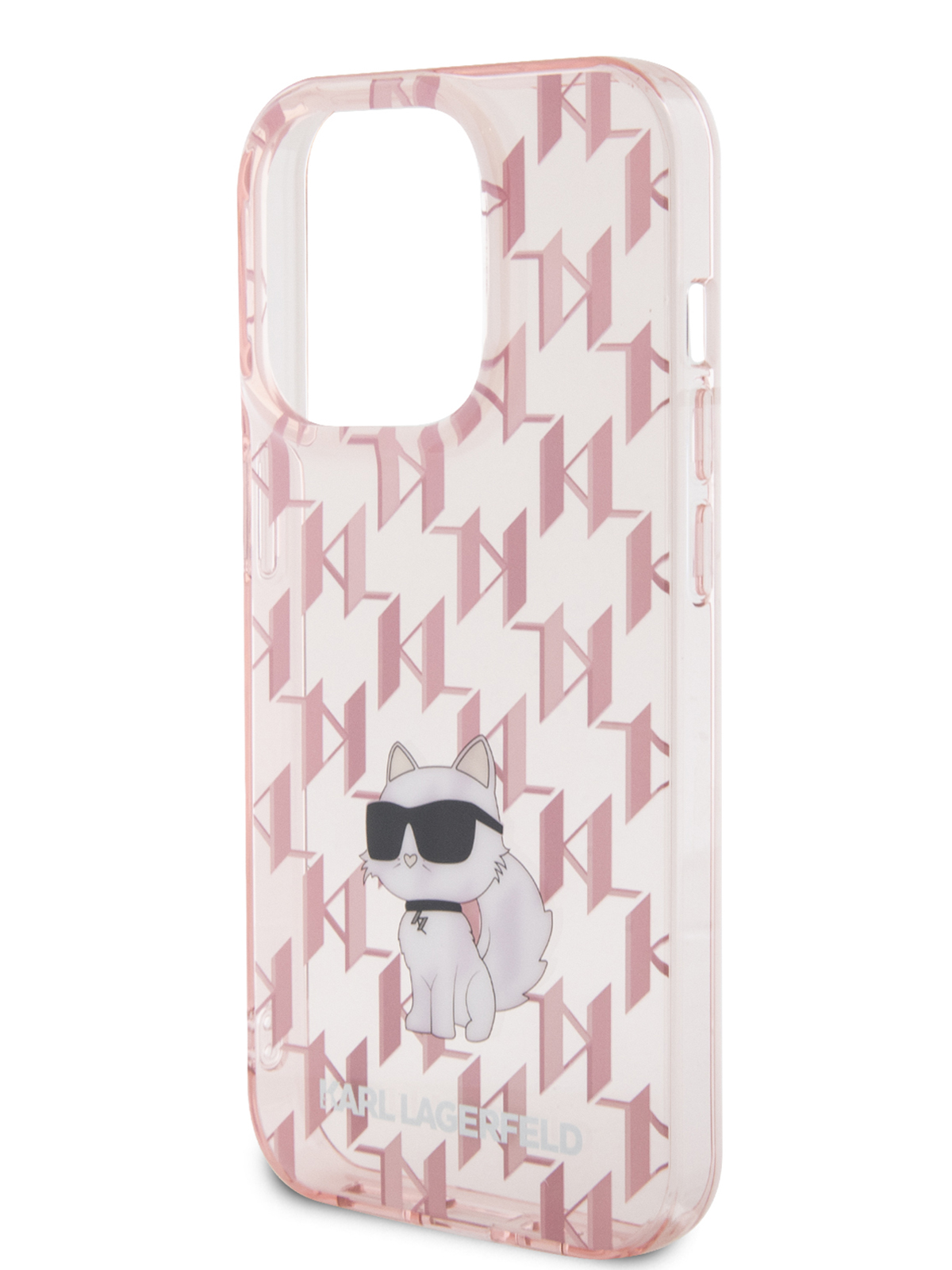 

Чехол Karl Lagerfeld для iPhone 15 Pro с принтом Monogram NFT Choupette, розовый