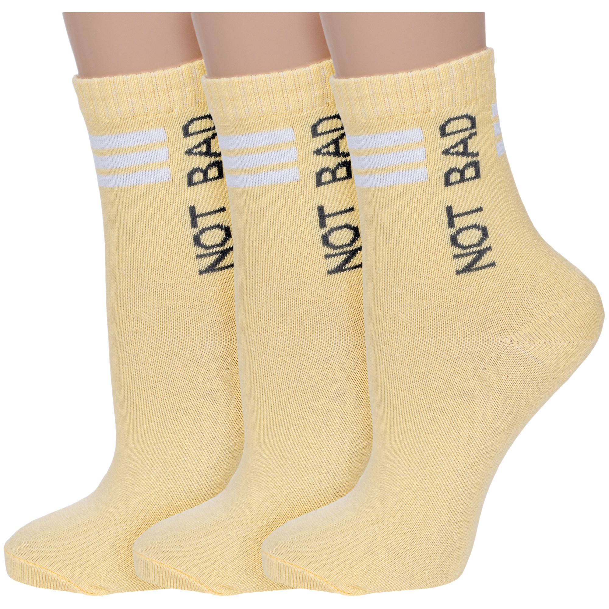 Носки детские VASILINA 3-2С2352, желтые, 20-22 носки детские vasilina 3 2с2352 желтые 18 20