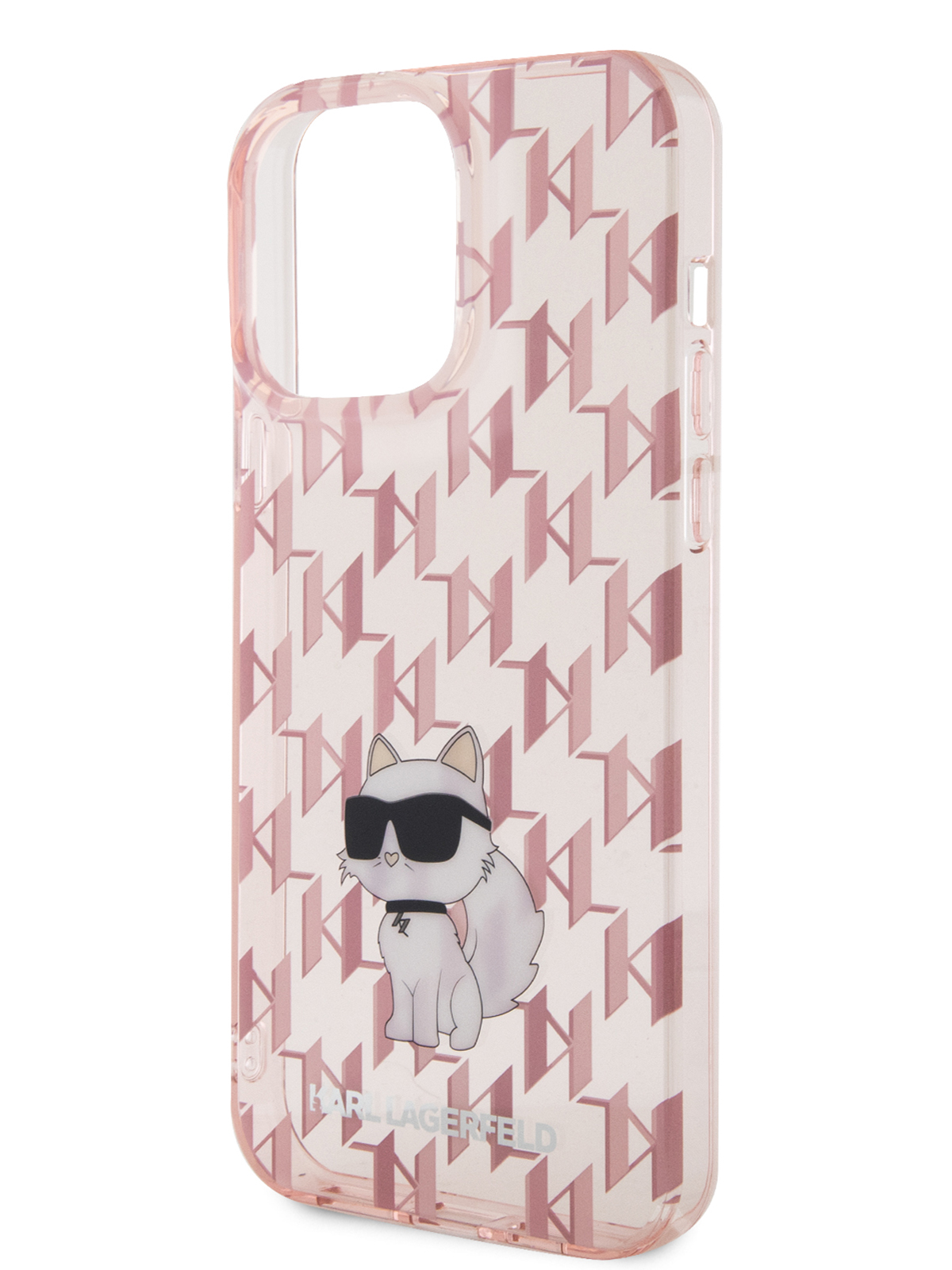 

Чехол Karl Lagerfeld для iPhone 15 Pro Max с принтом Monogram NFT Choupette, розовый