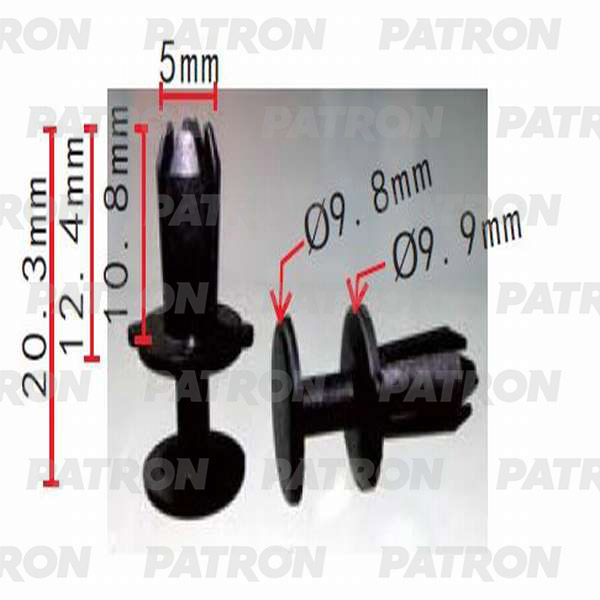 

Клипса Автомобильная PATRON P370203