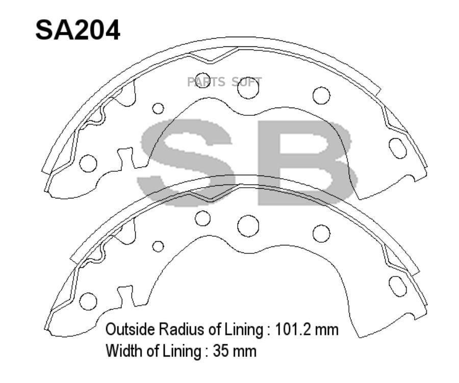 

Колодки Тормозные Барабанные Задние Nissan Almera Classic 1.6 06>