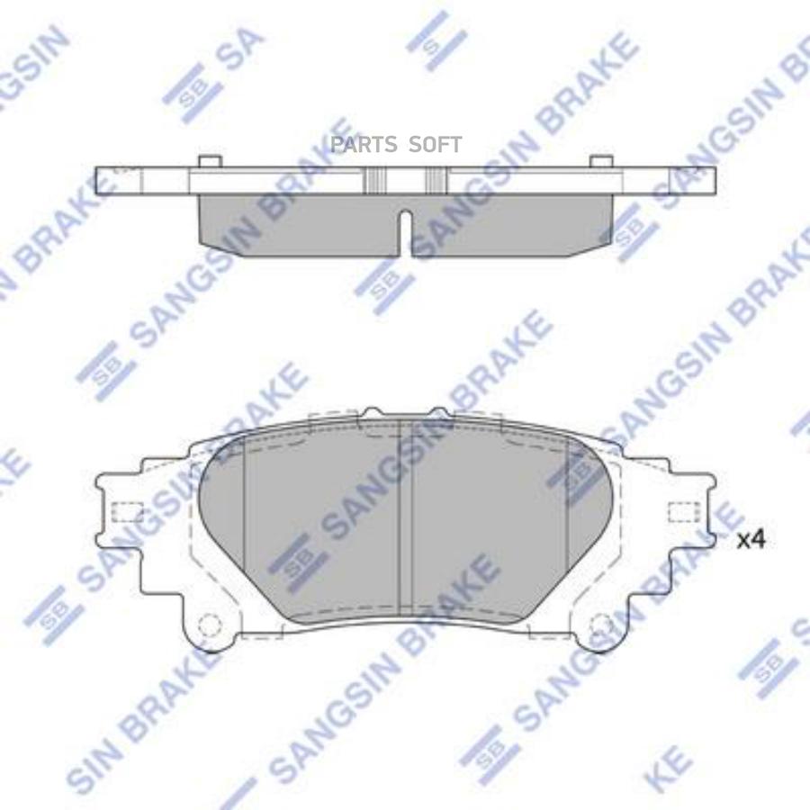 

Тормозные Колодки Sangsin Brake Дисковые Sp4131