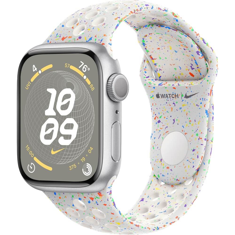 

Смарт-часы Apple Watch Series 9 41 мм серебристый спортивный ремешок Nike