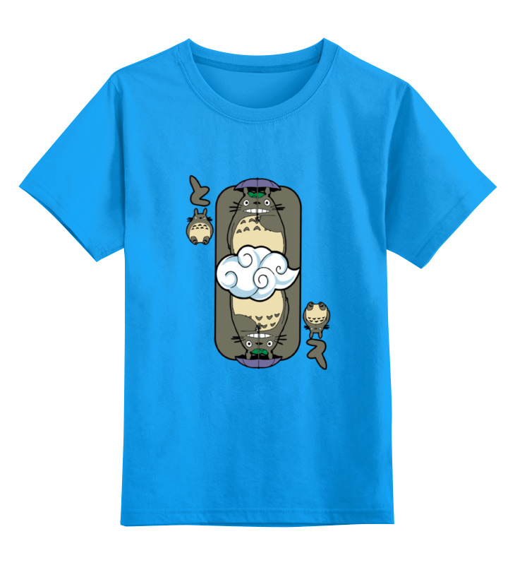 

Футболка детская Printio Totoro (тоторо) цв. голубой р. 128, Totoro (тоторо)