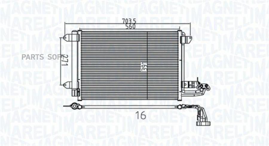 

Радиатор Кондиционера Magneti Marelli 350203737000