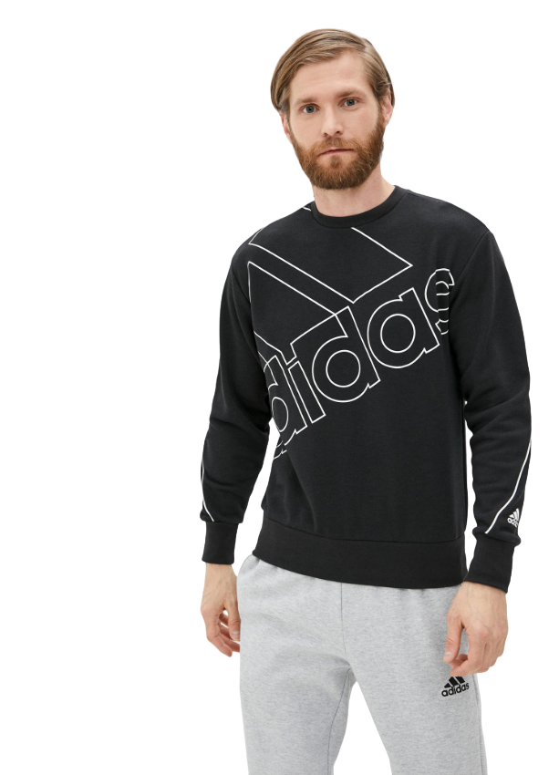 Свитшот унисекс Adidas Giant Logo Sweatshirt (Gender Neutral) GK9374 черный 54 RU