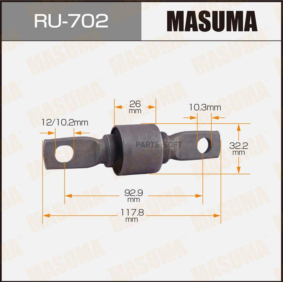 

Сайлентблок HONDA задн. верхн. MASUMA RU-702