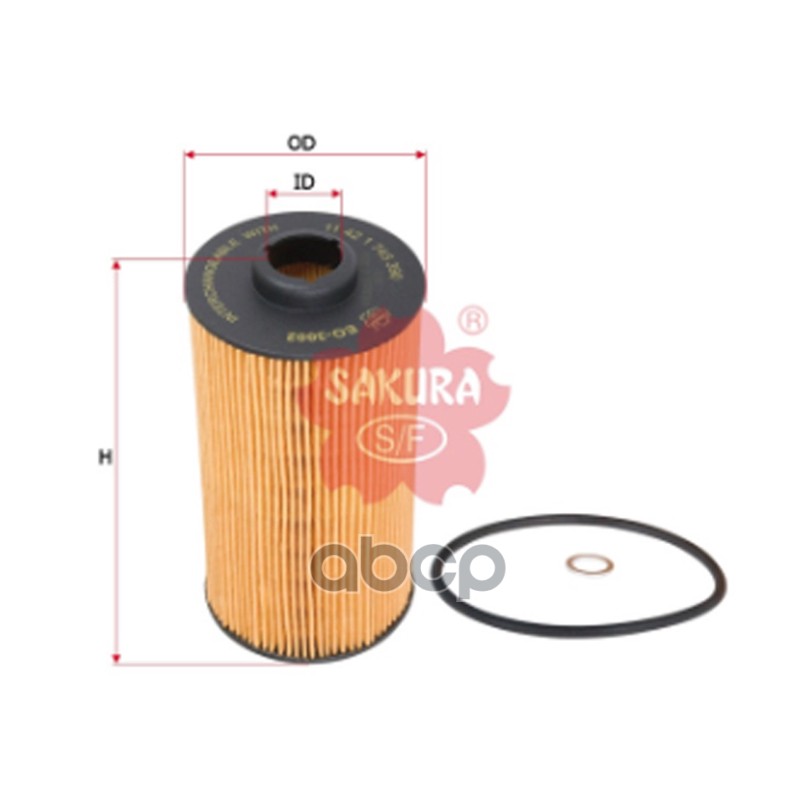 

SAKURA eo3002sak фильтр масляный bmw e34e39e32e38 3.0i-5.4i 90 EO3002