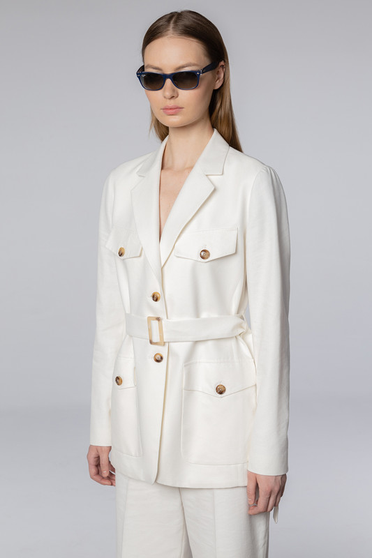 

Жакет женский VASSA CODE VP235004C00 белый XS, VP235004C00
