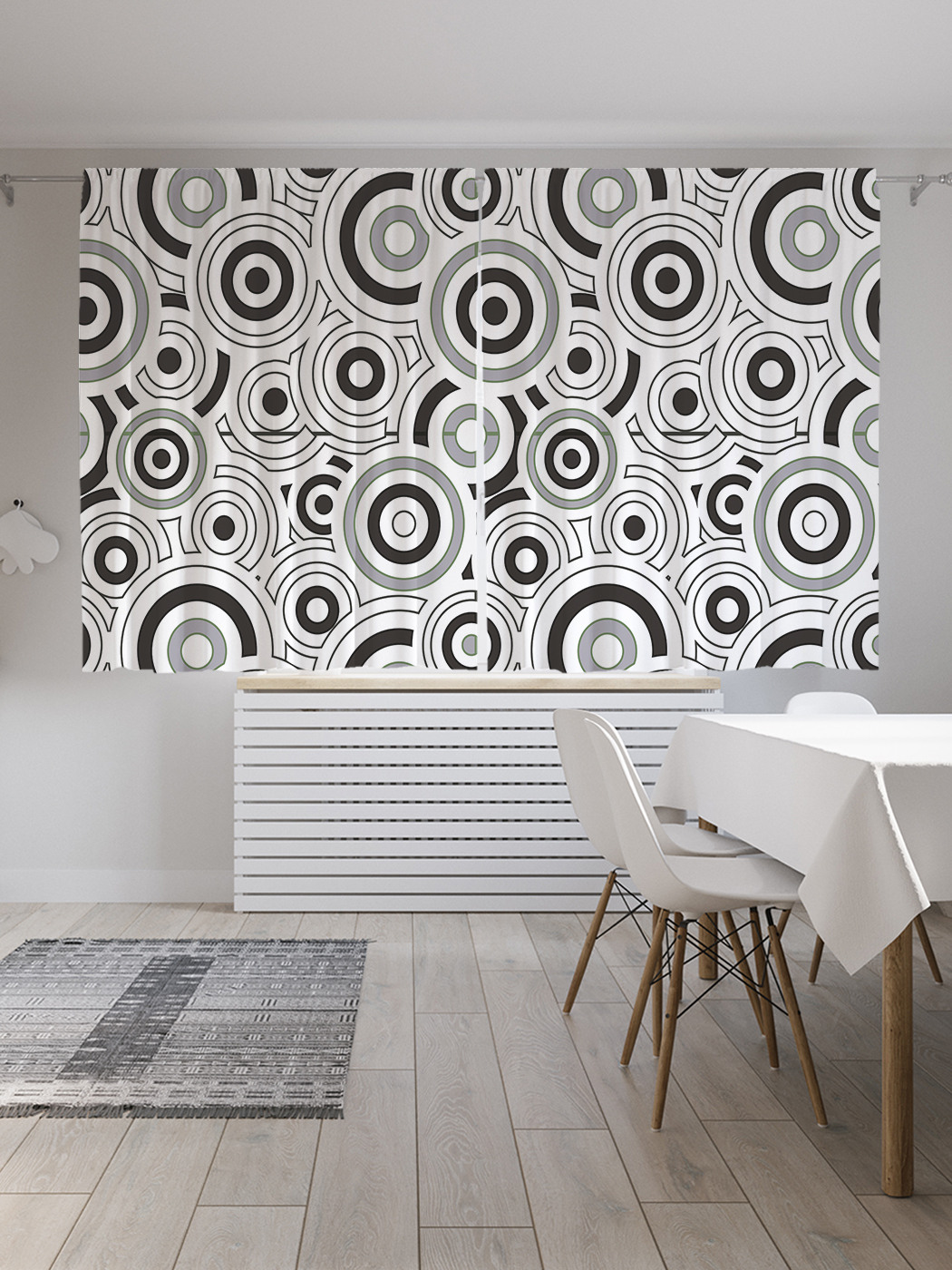 

Шторы с фотопечатью JoyArty "Психоделические круги" из сатена, 290х180 см