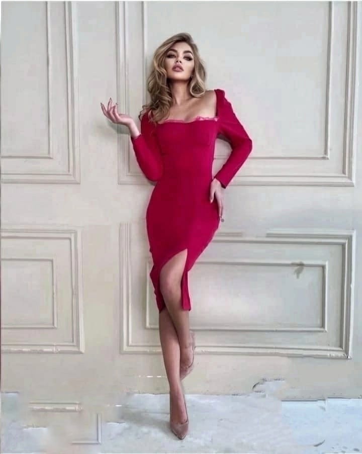 Платье женское Blancmange 7389 красное 44 RU